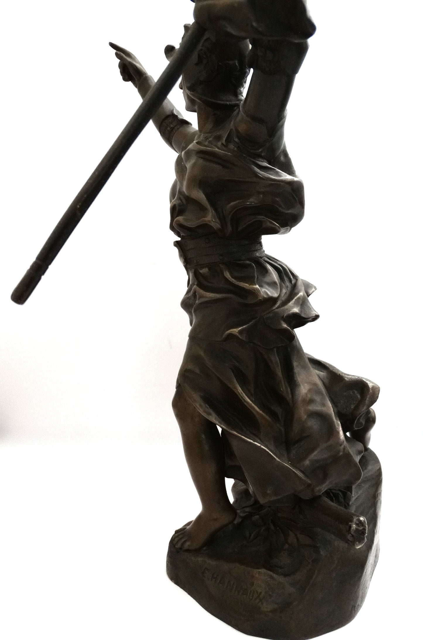Allégorie « Victoire sur la Prusse » sculpture bronze Emmanuel Hannaux.
Zoom coté gauche.