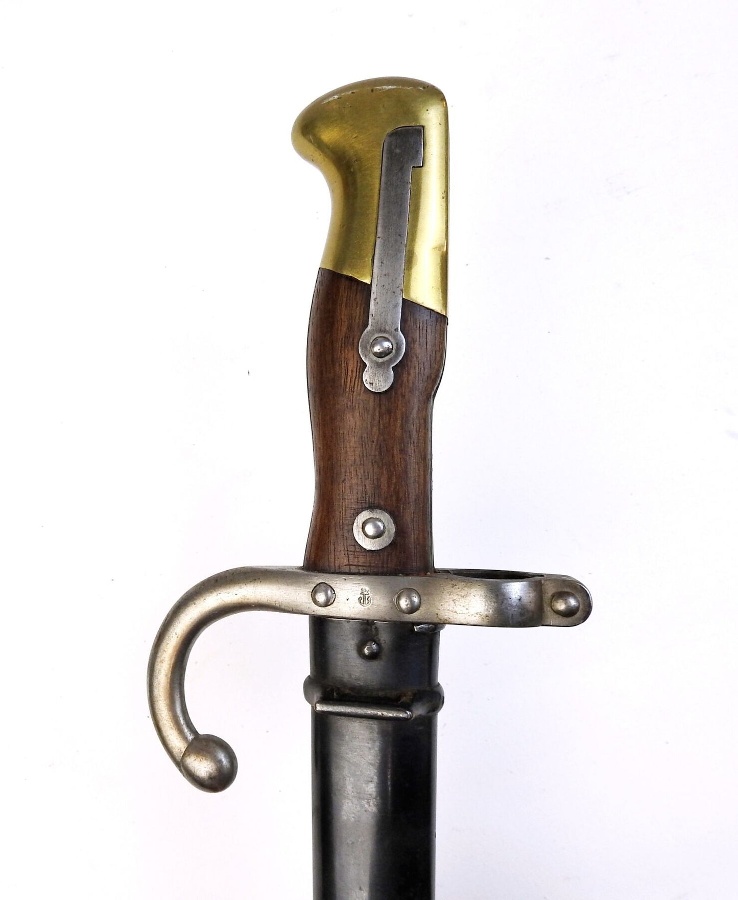Baïonnette Gras modèle 1874 Marine mono matricule. Manche et poincon ancre marine