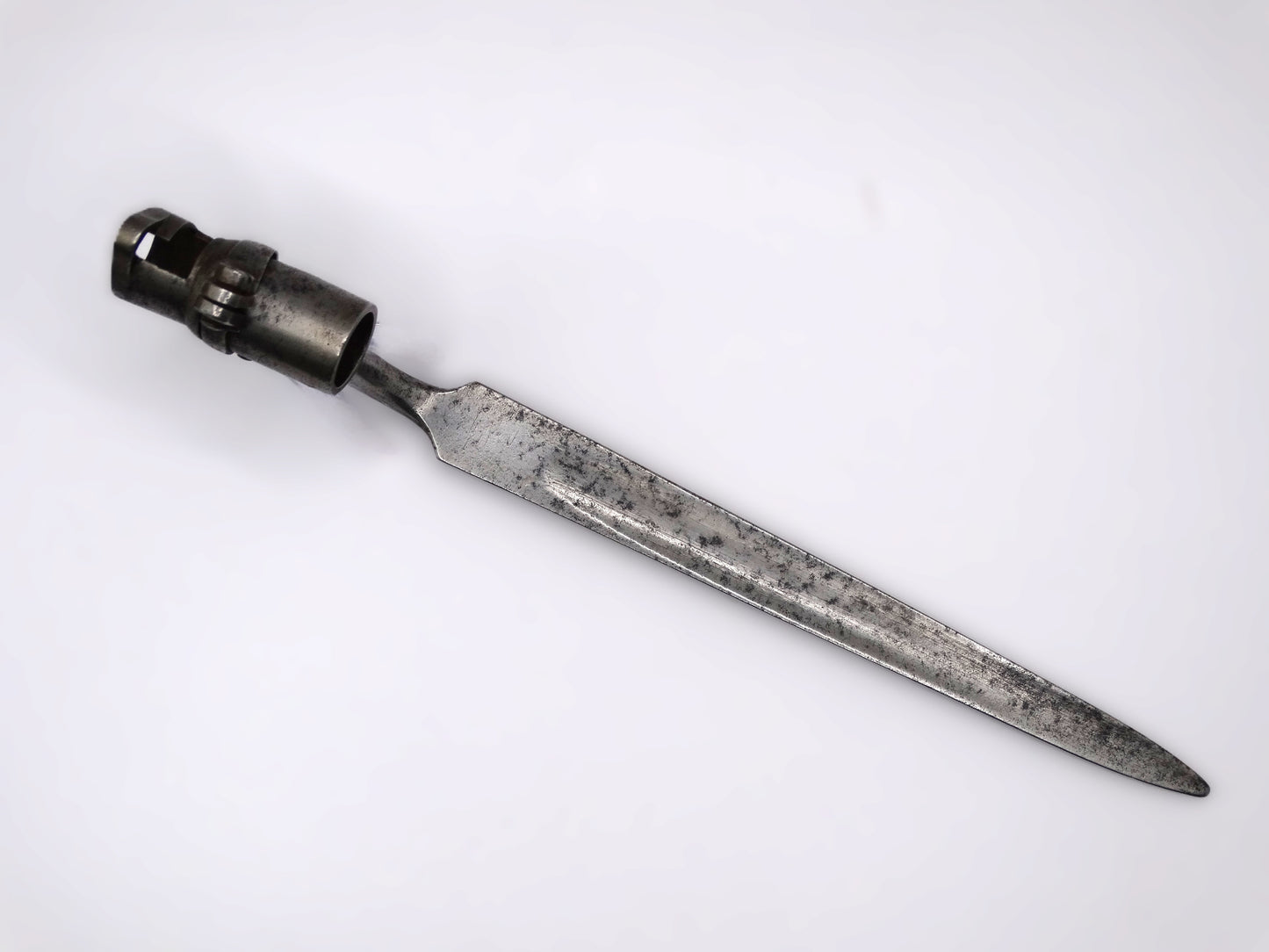 Baïonnette de Cadet à Douille – Modèle An IX (vers 1800) du dessus
