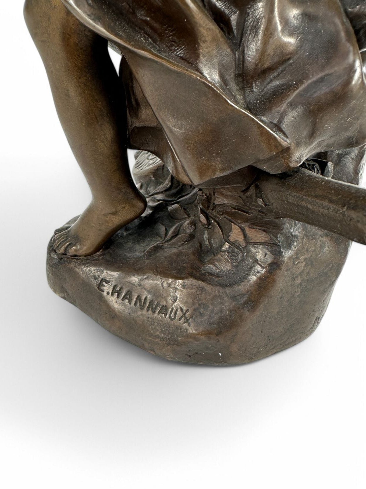 Sculpture en bronze – Allégorie de la Victoire sur la Prusse par Emmanuel Hannaux (vers 1900)