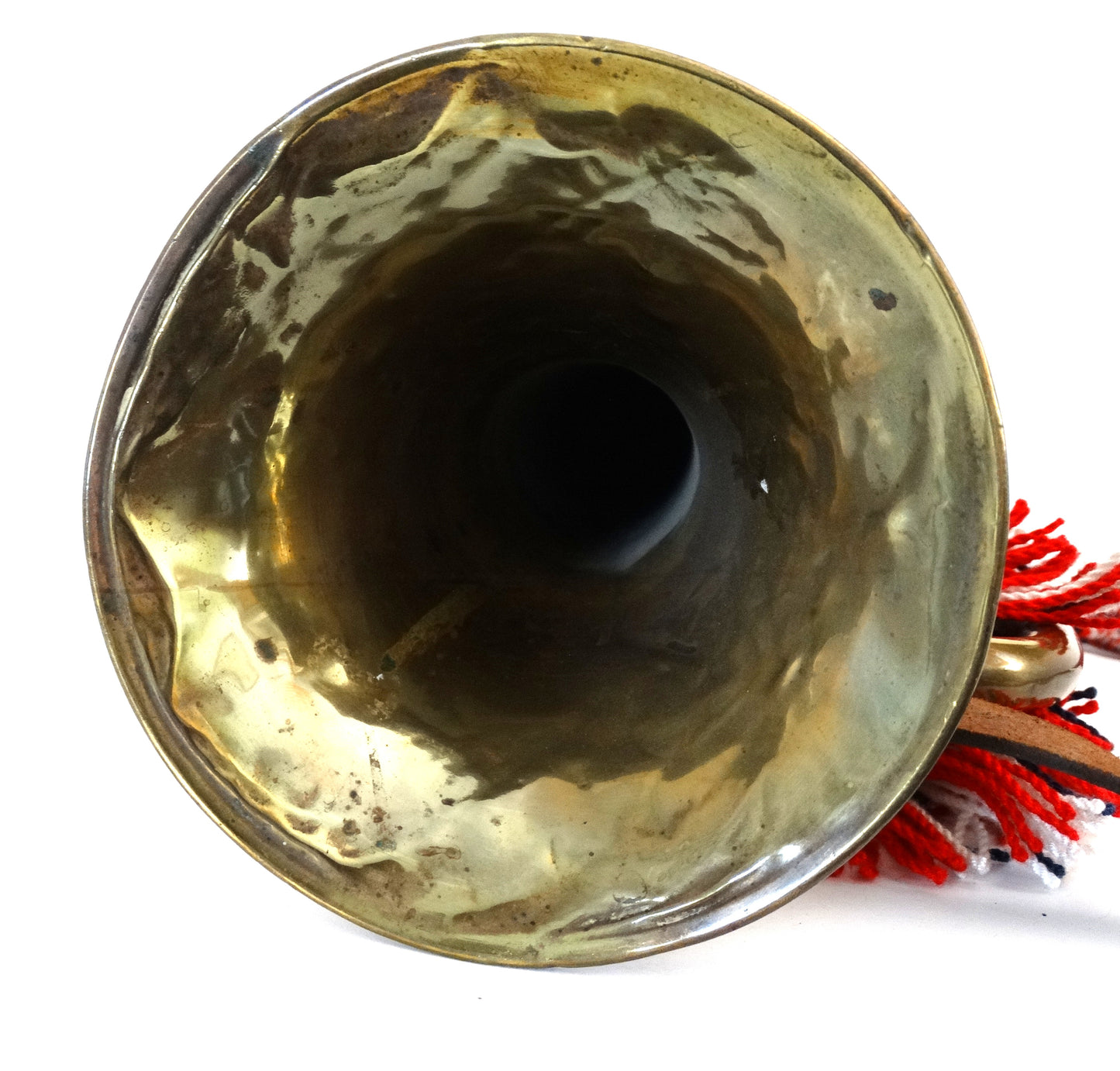 FRANCE. Clairon militaire français en laiton – Lecomte & Cie Paris – instrument de fanfare militaire ancien