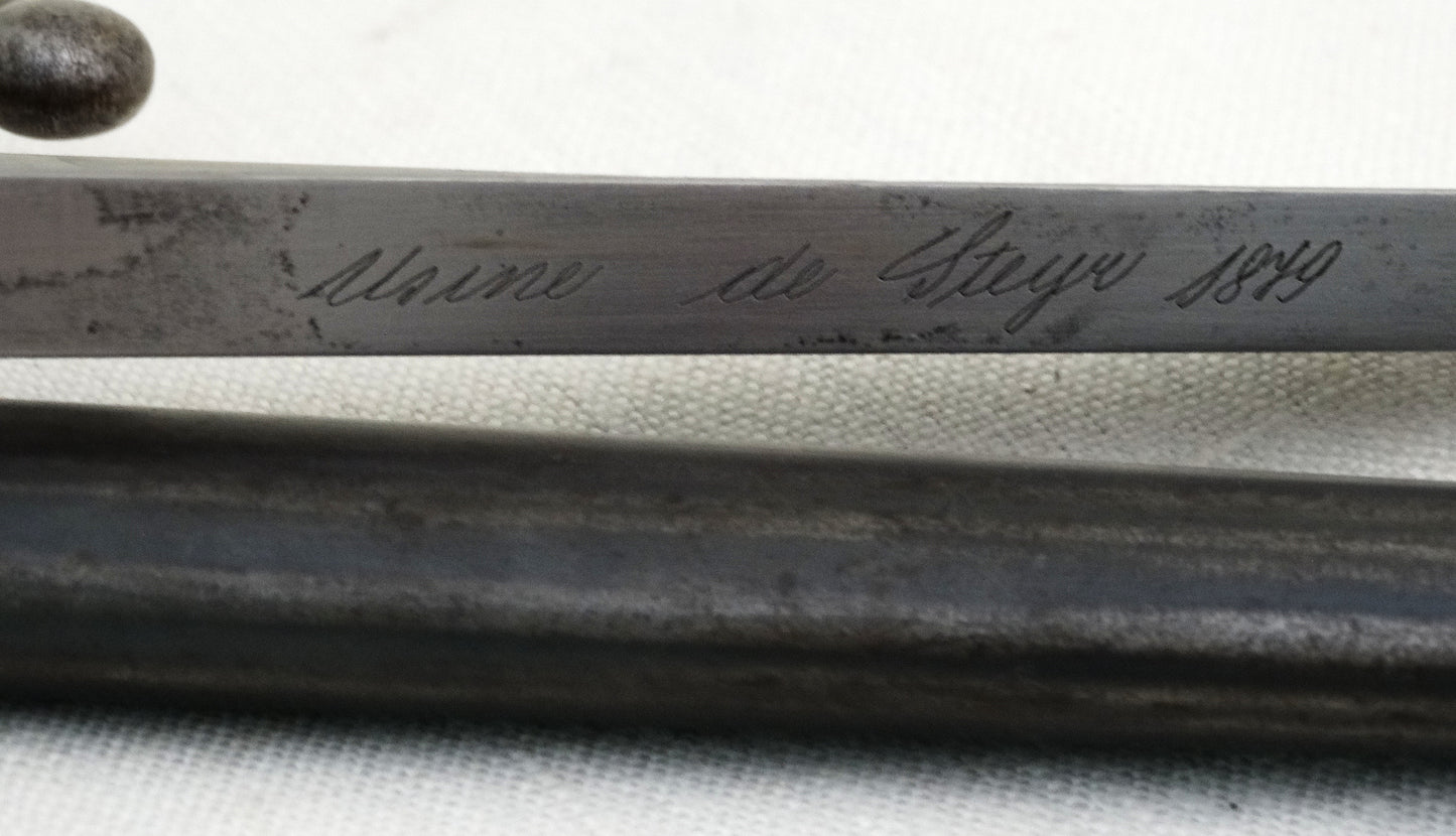 Marquage sur lame, Usine de Steyr 1879.