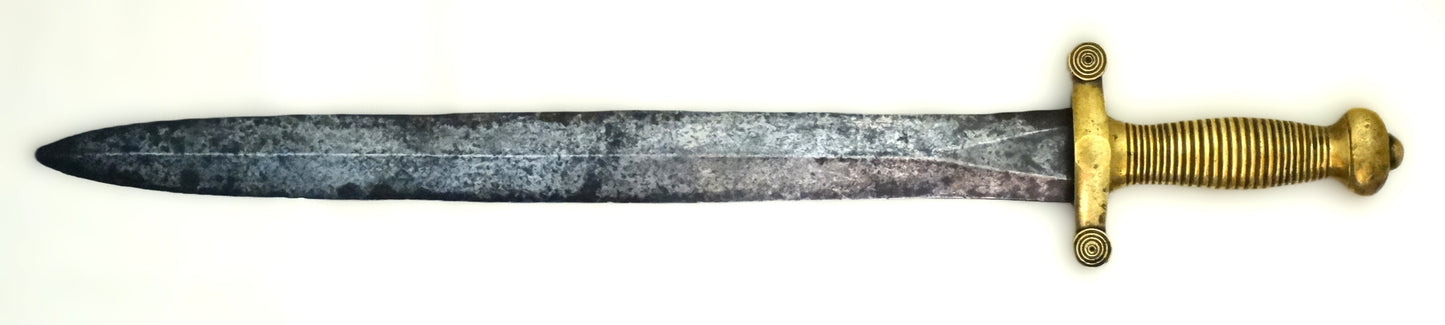Glaive d’infanterie Modèle 1831 – sans fourreau, sans marquage, authentique.
Coté gauche.