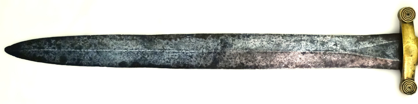 Glaive d’infanterie Modèle 1831 – sans fourreau, sans marquage, authentique.
Lame coté gauche.