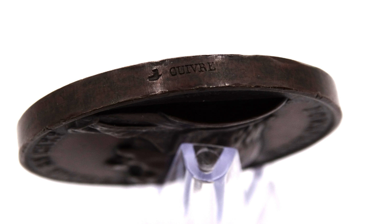 Médaille commémorative – Bonaparte Général en Chef – Campagne d’Orient, 1798 Tranche et poinçon Cuivre