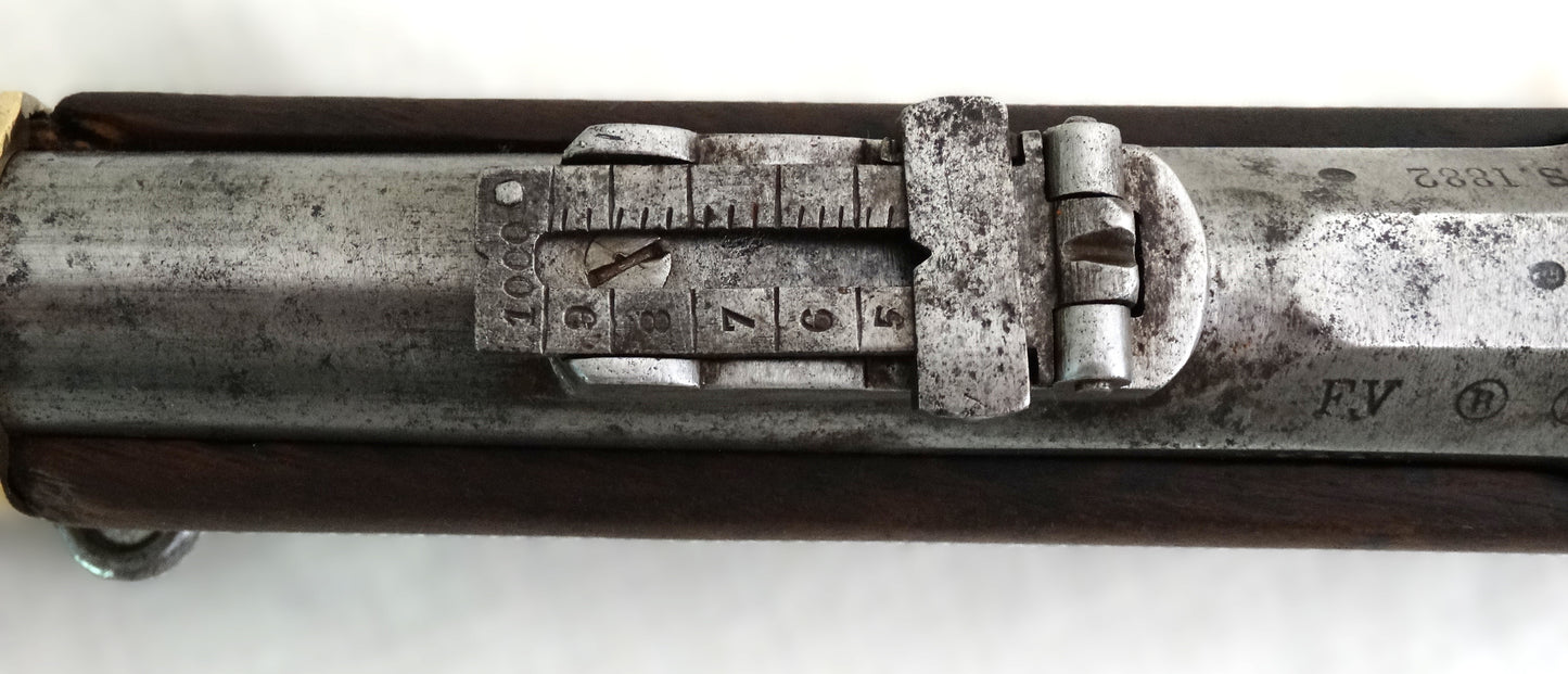 FRANCE. Mousqueton d’Artillerie Modèle 1874 M80 – Troisième République organe de visée