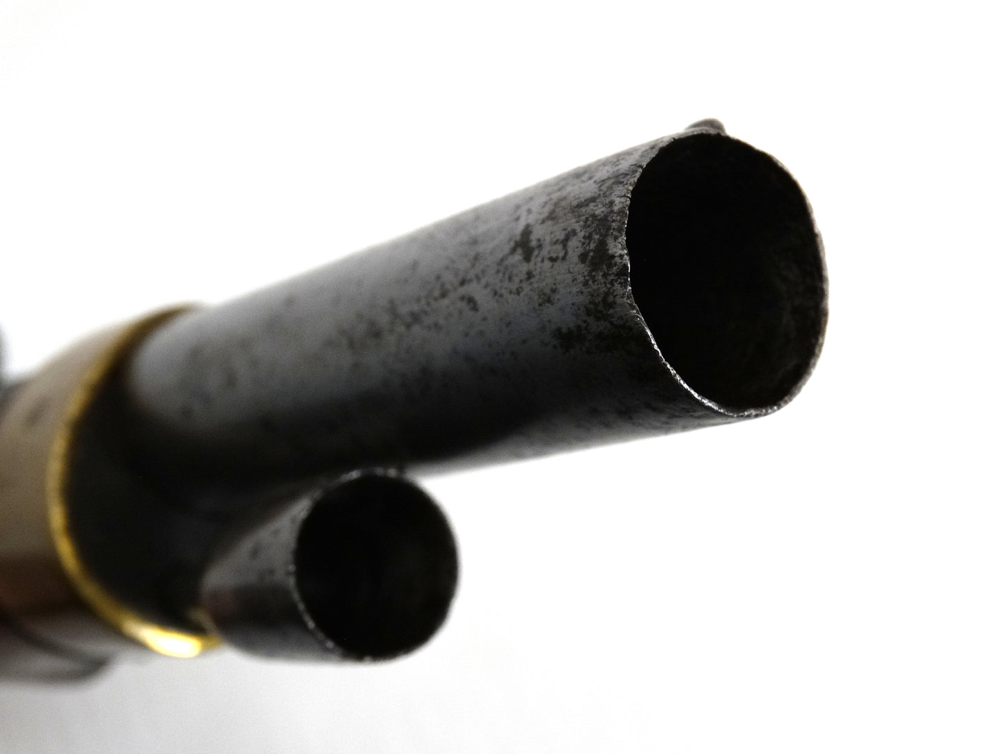 Pistolet An-XIII transformé à percussion – modèle de cavalerie français.
Zoom sur sortie de bouche.