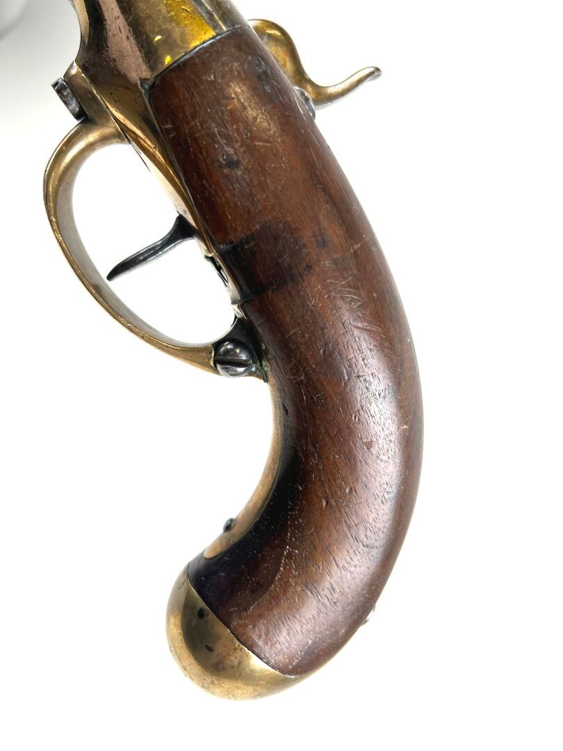 Pistolet_modele_1777_transforme_percussion_cavalerie_francaise_La_Maison_des_Braves crosse en noyer