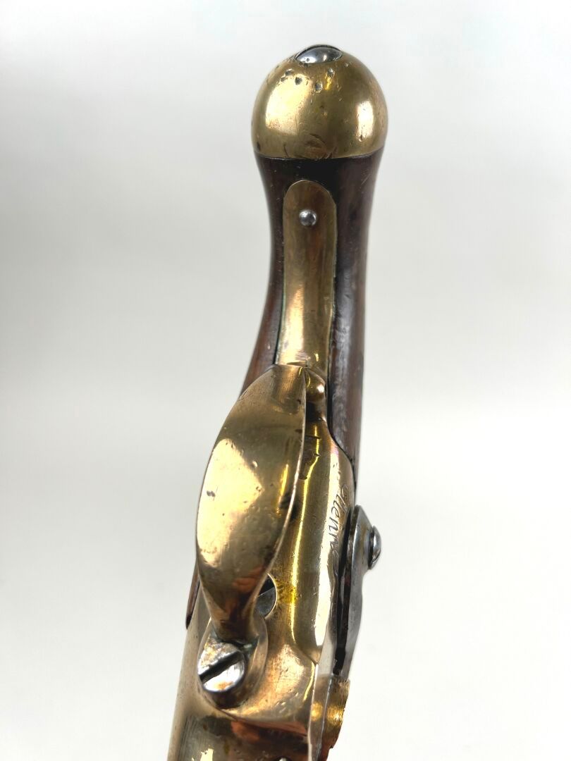 Pistolet_modele_1777_transforme_percussion_cavalerie_francaise_La_Maison_des_Braves toutes garnitures laiton fondu