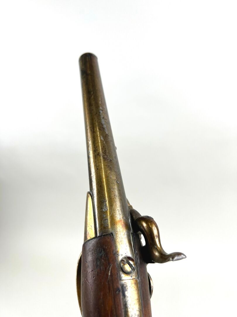 Pistolet_modele_1777_transforme_percussion_cavalerie_francaise_La_Maison_des_Braves canon vu du dessus