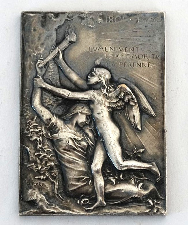 Plaque Exposition universelle de Paris 1900 - Bronze.
Vue intégrale face A