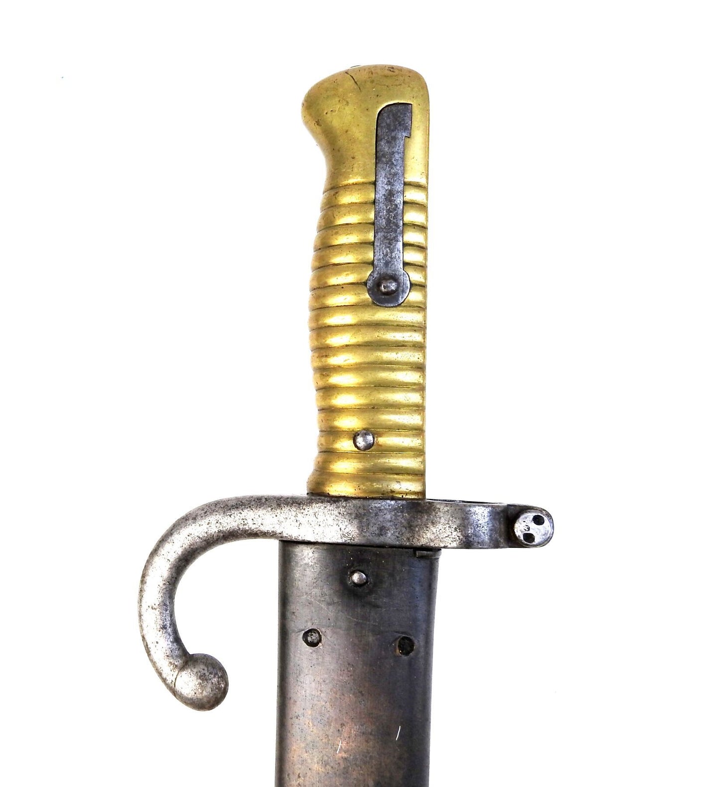 Baïonnette Chassepot 1866 série Z avec lame yatagan et poignée laiton