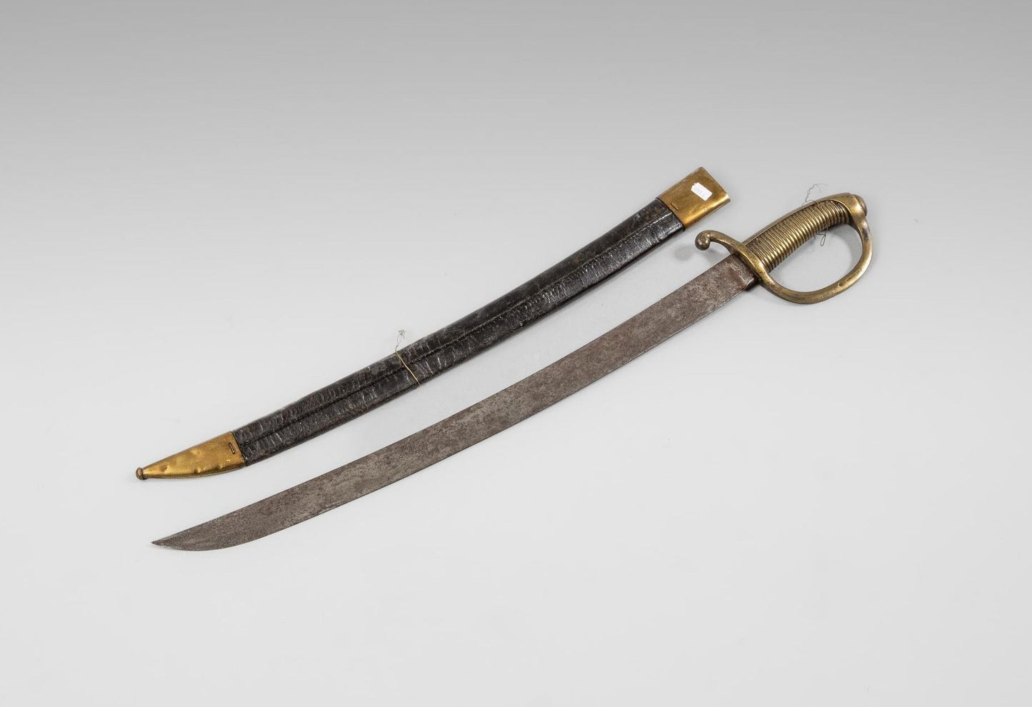 FRANCE. Sabre Briquet Modèle An XI – Premier Empire avec fourreau gauche