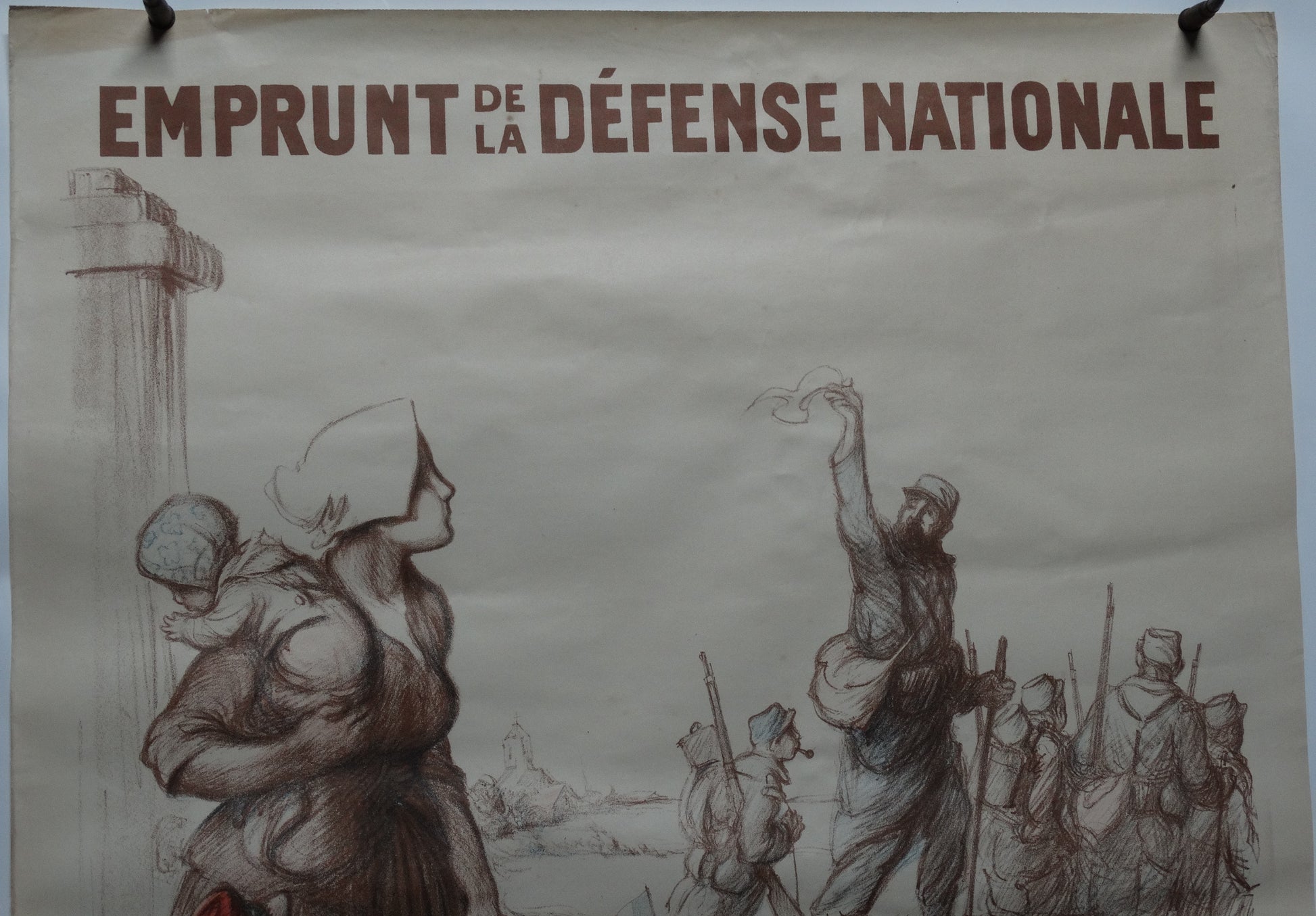 Affiche WW1 Poulbot originale – Devambez – Affiche patriotique française Première Guerre mondiale.
Zoom haut de l'affiche.