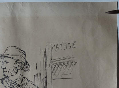 Affiche illustrée par Bernard Naudin — Emprunt de la Défense Nationale — Première Guerre mondiale. Zoom coin haut droit.