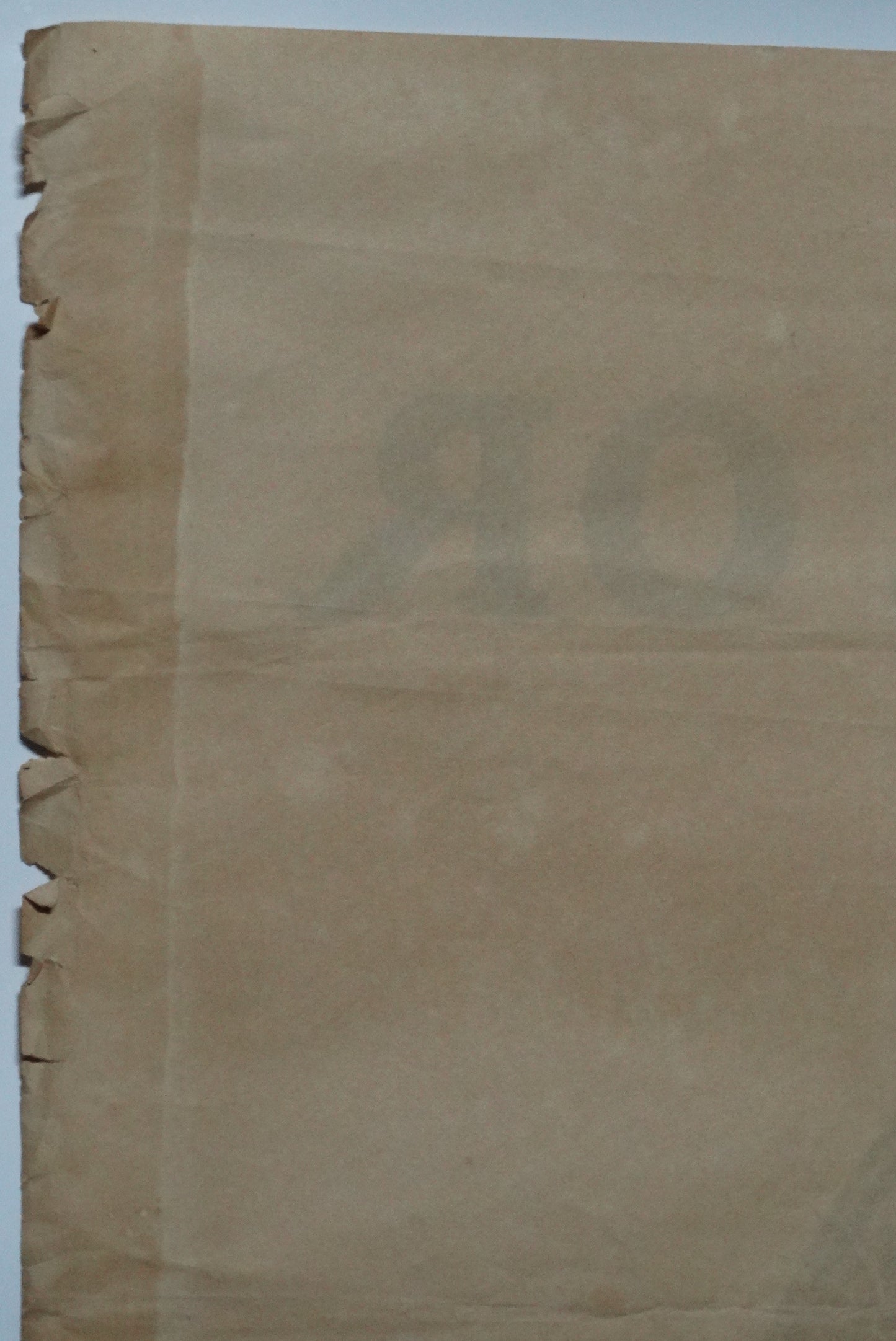 Affiche originale WW1 « Pour la France, versez votre or » – Abel Faivre – 1915 – Devambez. Zoom contour haut gauche arrière.