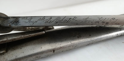 Baïonnette Chassepot Modèle 1866 Châtellerault 1867 | Prise de guerre allemande.
Zoom marquage plat de lame