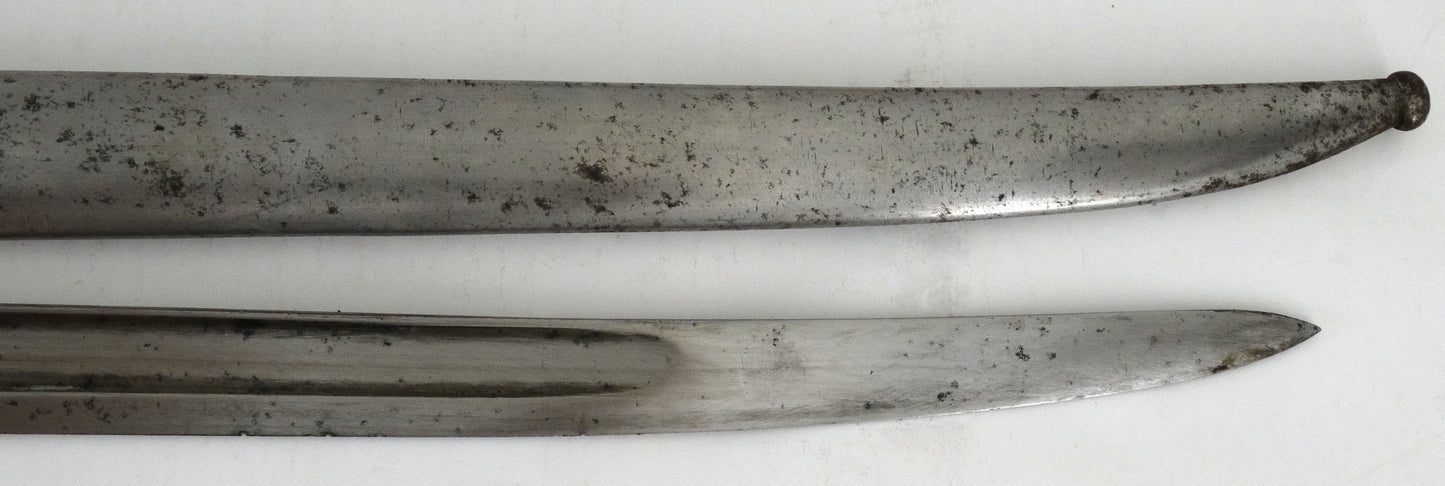 Baïonnette Chassepot Modèle 1866 Châtellerault 1867 | Prise de guerre allemande.
Zoom lame et fourreau face A2