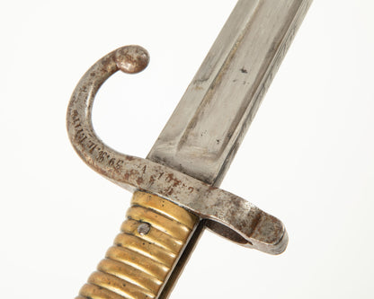 Baïonnette Chassepot Modèle 1866 Châtellerault 1867 | Prise de guerre allemande.
Vue artistique