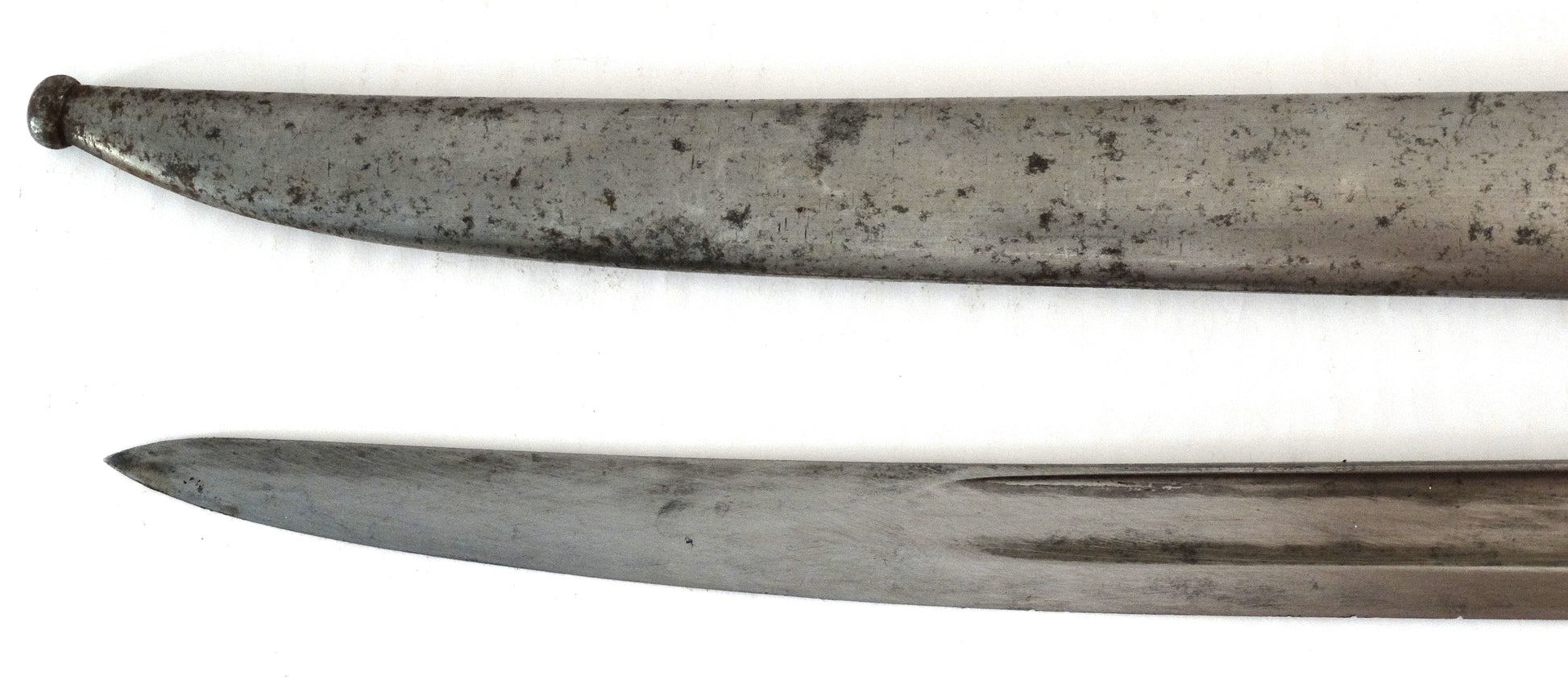 Baïonnette Chassepot Modèle 1866 Châtellerault 1867 | Prise de guerre allemande.
Zoom lame et fourreau face B2