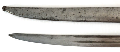 Baïonnette Chassepot Modèle 1866 Châtellerault 1867 | Prise de guerre allemande.
Zoom lame et fourreau face B2
