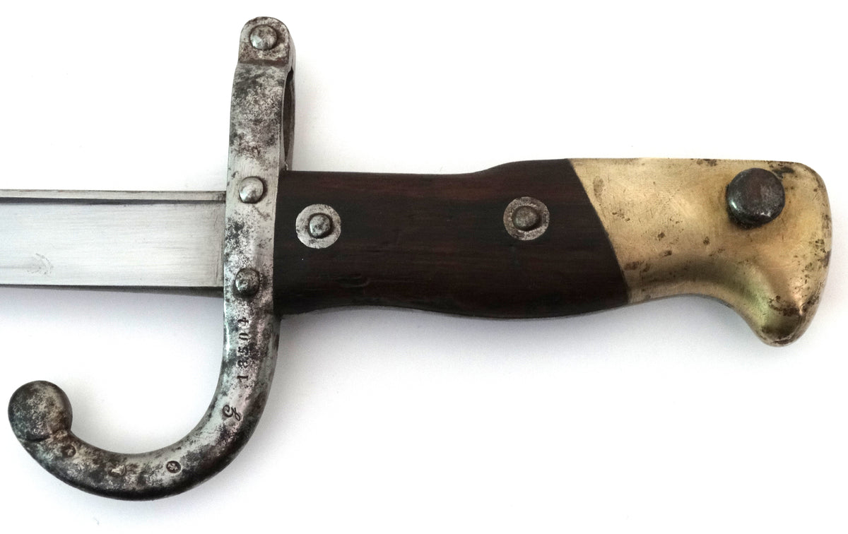 Baïonnette Gras 1874 Saint-Étienne 1875 | France.
Zoom sur poignée face B