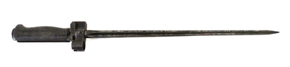 Baïonnette Lebel Rosalie Raccourcie Lame 33 cm – Manche Maillechort – Marquage J G.
Vue intégrale coté gauche.