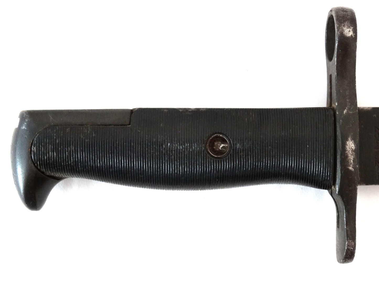 Baïonnette US M1905E1 Raccourcie pour M1 Garand | WW2 Originale.
Zoom sur manche face A
