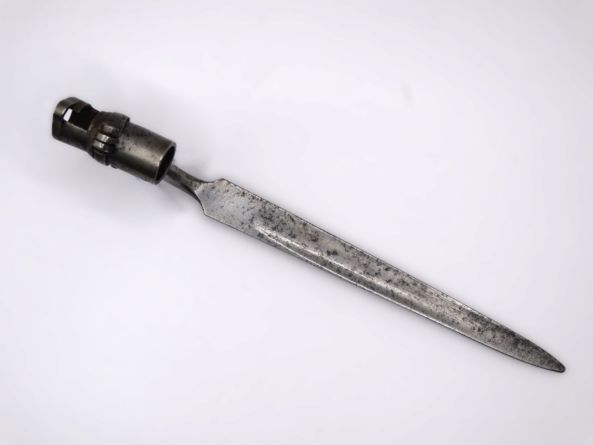 Baïonnette de Cadet à Douille – Modèle An IX (vers 1800) du dessus