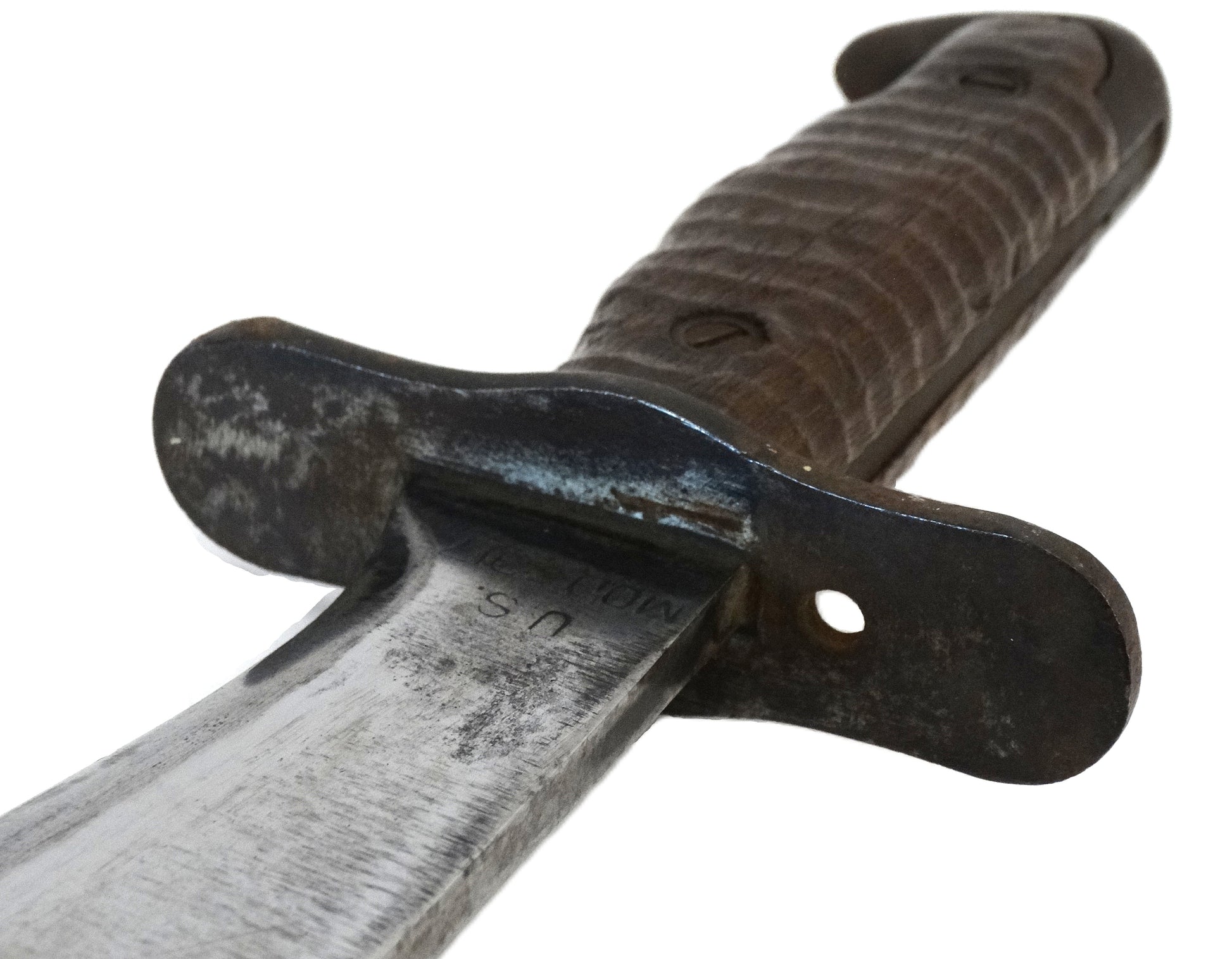 Bolo US Model 1917 PLUMB PHILA 1918 | Couteau de tranchée WWI.vue du dessus.