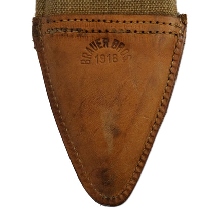 Bolo US Model 1917 PLUMB PHILA 1918 | Couteau de tranchée WWI.
Zoom marquage fourreau.