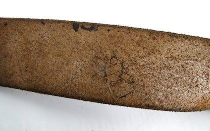 Brelage complet MAS-36 cuir.
Zoom sur marquage ceinturon.