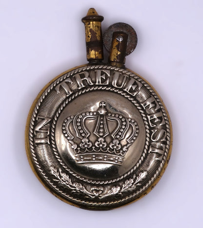 Briquet artisanal à centres de boucles prussienne et bavaroise.
Vue intégrale face B