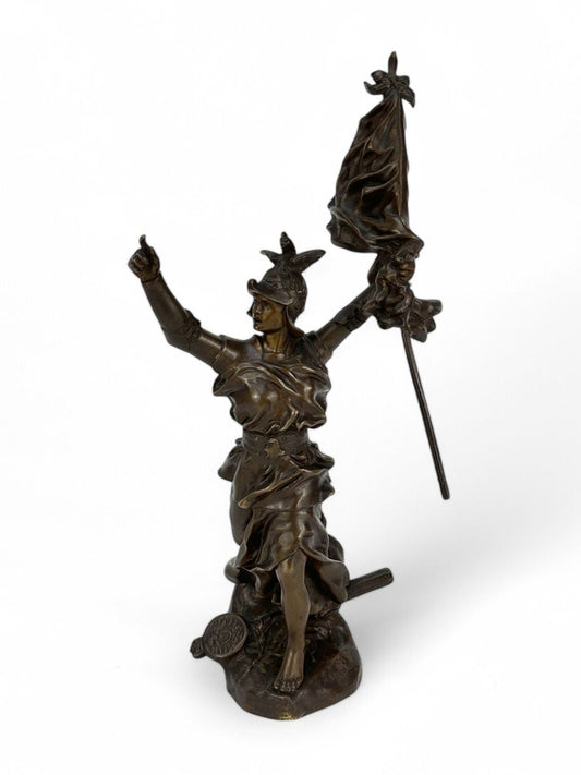 Bronze sculpture – Allegory of Victory over Prussia by Emmanuel Hannaux (circa 1900)