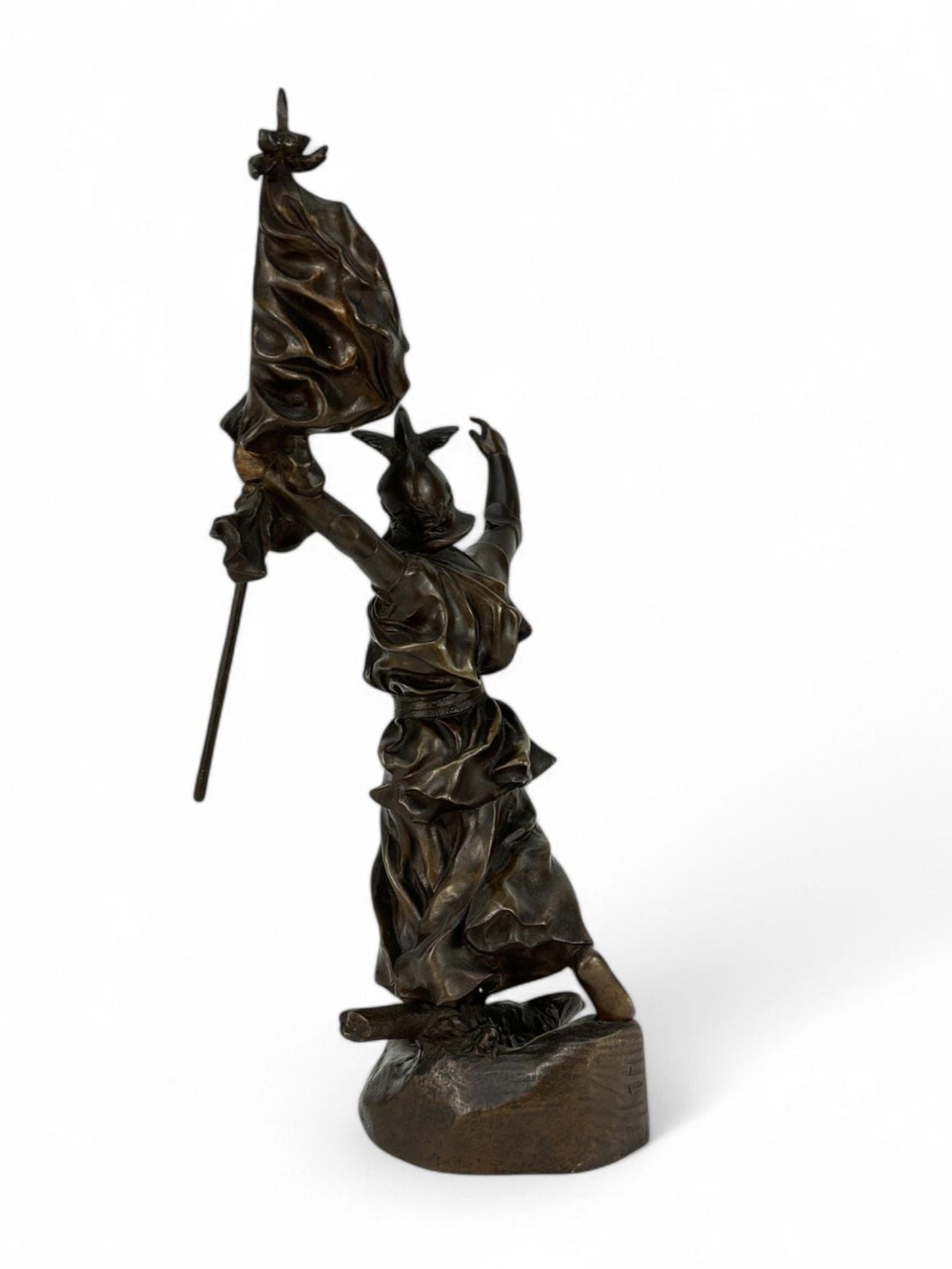 Sculpture en bronze – Allégorie de la Victoire sur la Prusse par Emmanuel Hannaux (vers 1900)