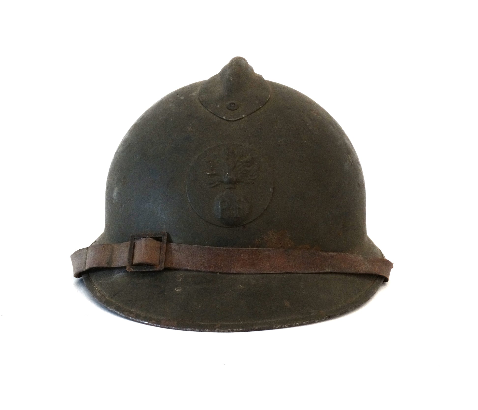 Casque Adrian Modèle 1926 Infanterie – Vue de face.