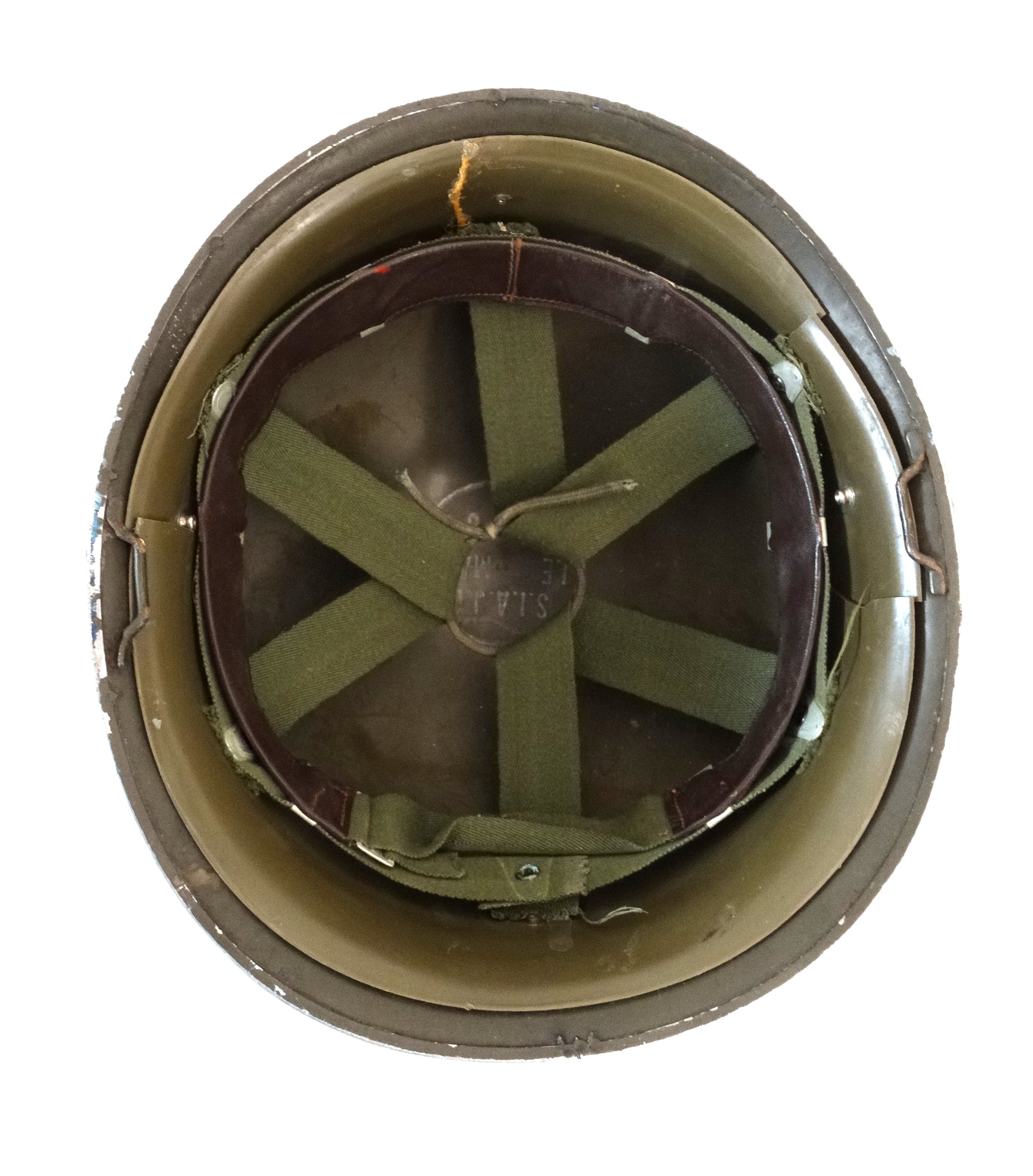 Casque Français Modèle 1951 – 
Vue intérieur.