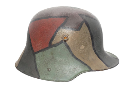 Casque Stahlhelm M16 Camouflage Tortue - WWI Original coté droit