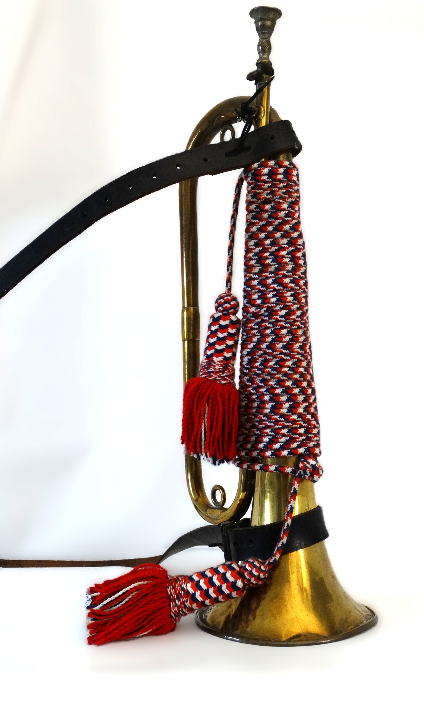 FRANCE. Clairon militaire français en laiton – Lecomte & Cie Paris – instrument de fanfare militaire ancien