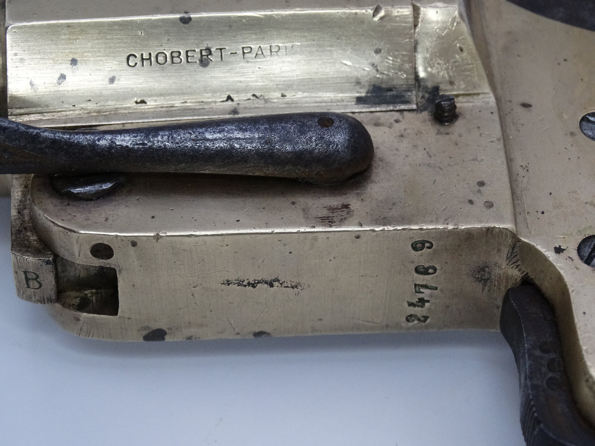 FRANCE. Pistolet lance-fusée court Chobert Paris – Première Guerre mondiale