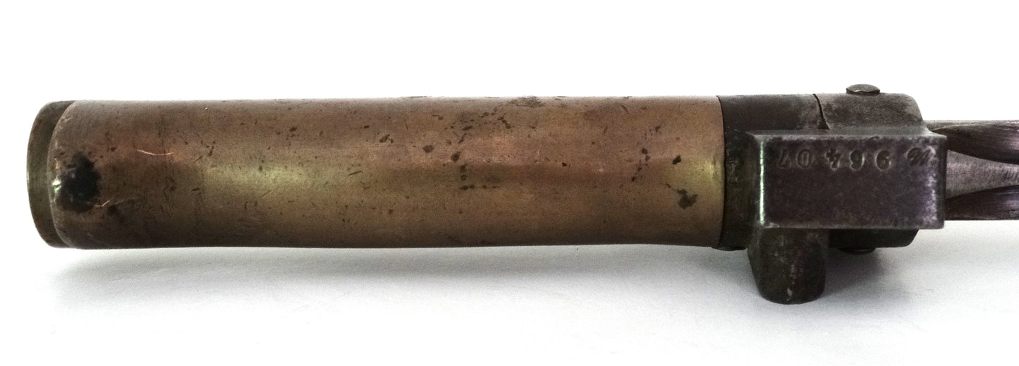 Épée-Baïonnette Lebel Modèle 1886/15 « Rosalie » - Première Guerre Mondiale.
Zoom sur poignée laiton face D