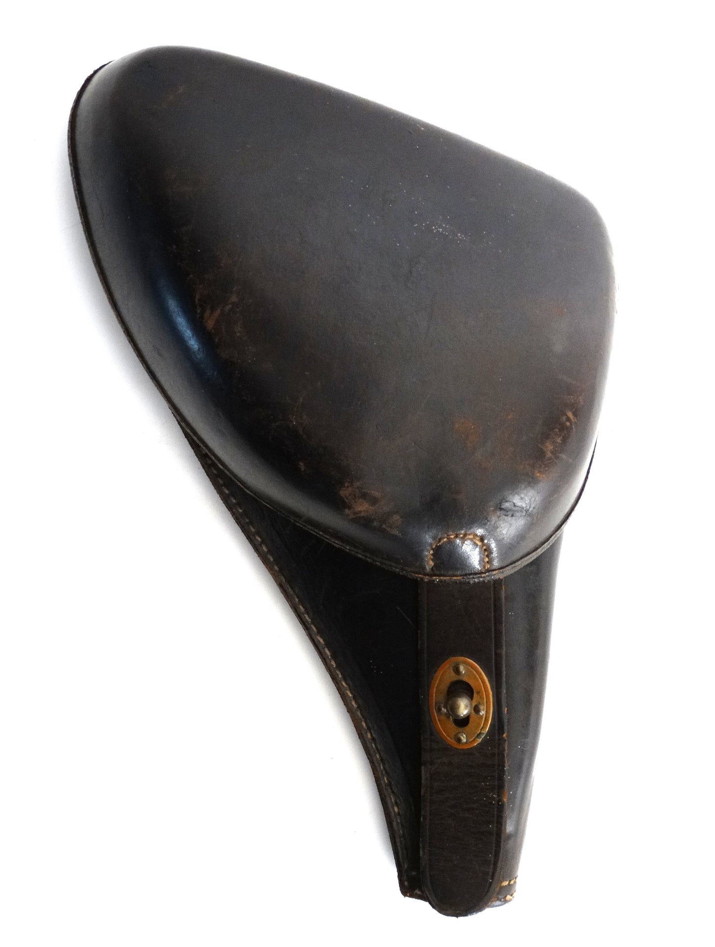 Étui “Jambon” Modèle 1909 pour Revolver MAS 1892 – Militaria Français Authentique. Vue intégrale de face.