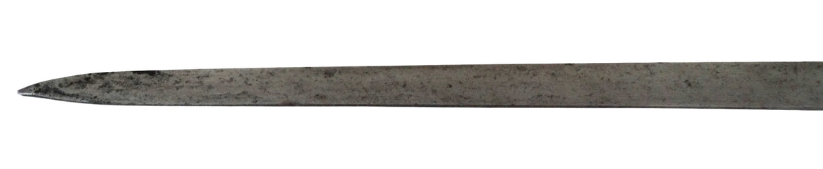 Baïonnette à Douille Modèle 1822 - 53 cm.
Zoom sur dessus de la lame pointe
