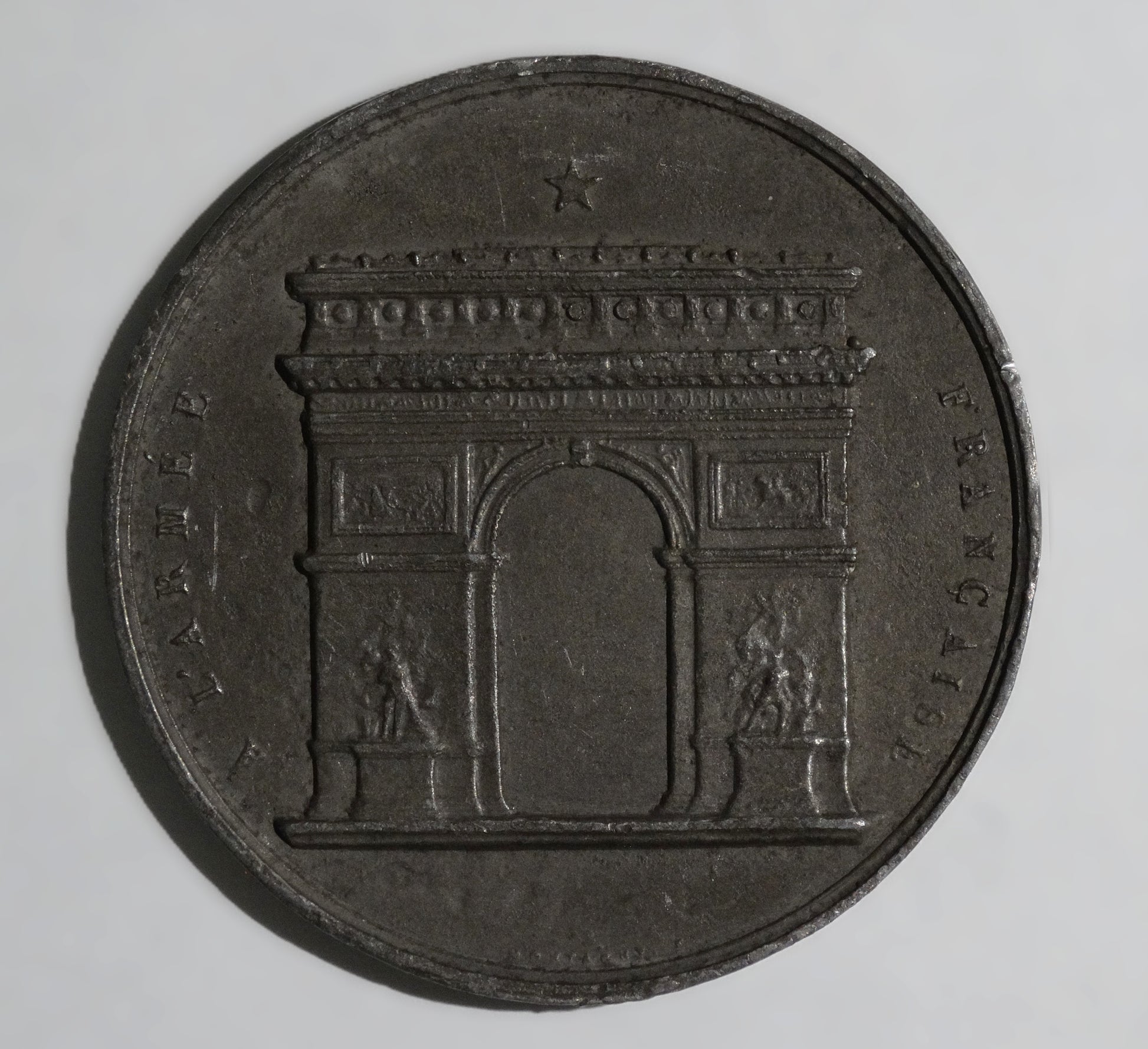 Revers Médaille d’inauguration de l’Arc de Triomphe – 1836 – France