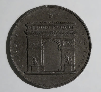 Revers Médaille d’inauguration de l’Arc de Triomphe – 1836 – France