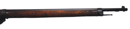 Fusil Lebel Modèle 1886-93 – Calibre d’origine 8×51 R – Manufacture de Tulle (1920).
Vue Longuesse coté droit et sortie de canon avec embouchoirs.