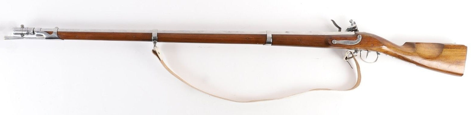 Fusil Modèle 1777 corrigé An IX – Réplique Historique.
Vue intégral coté gauche.