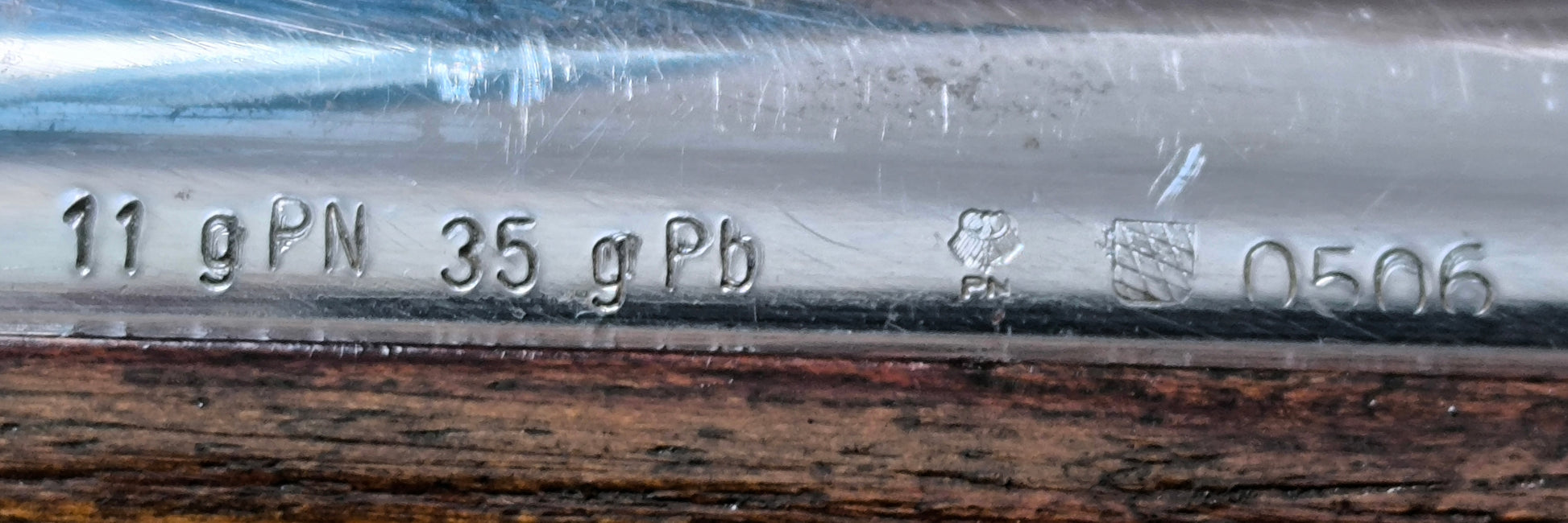 Fusil_charleville_Modele_1777_corrige_An_IX_Replique. Marquage banc d'épreuve allemand.