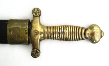FRANCE. Infantry sword model 1831 – Made by JEAN – Scabbard with the same number