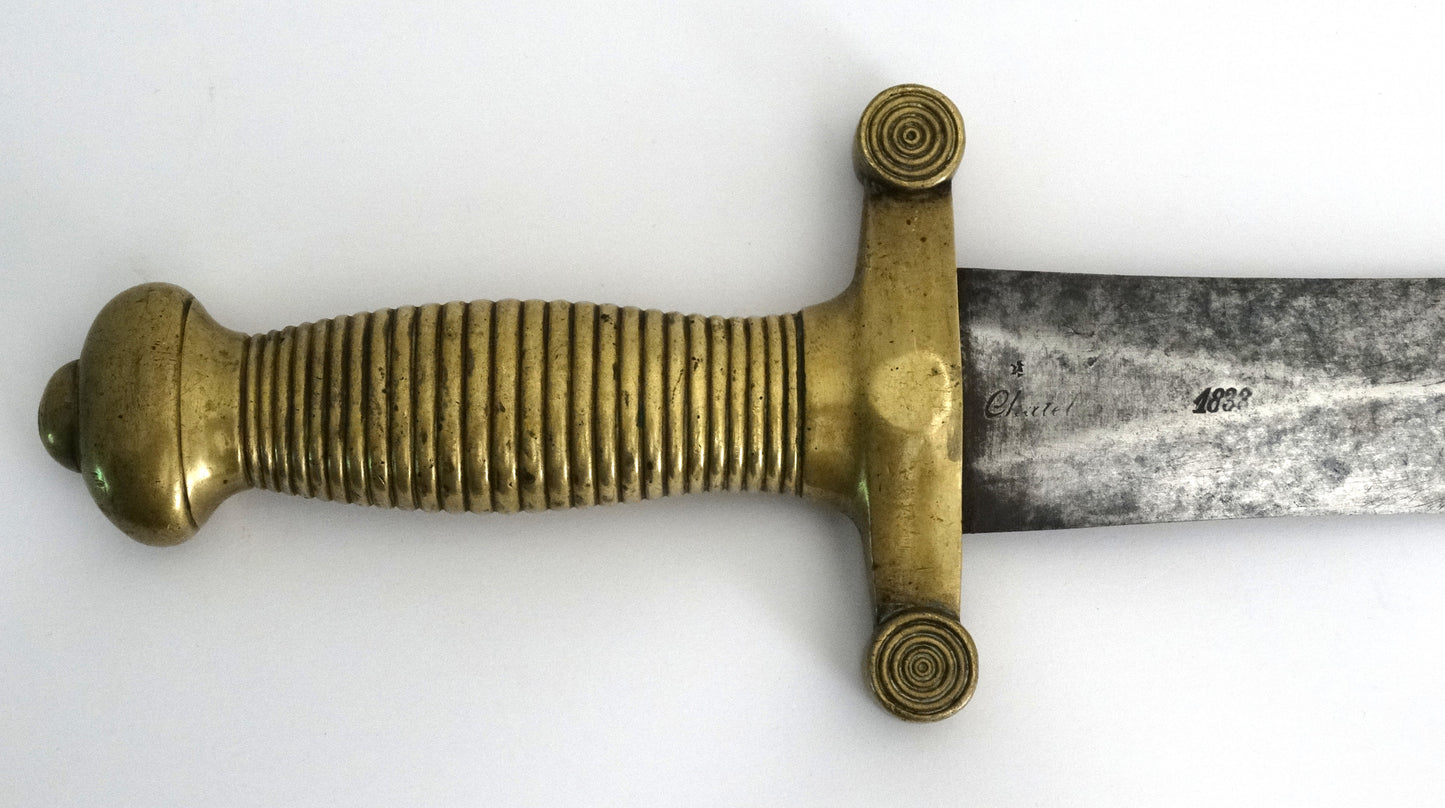 Glaive de Troupe d’Infanterie Modèle 1831 - Pihet Frères - 1838.
Zoom sur face B N1